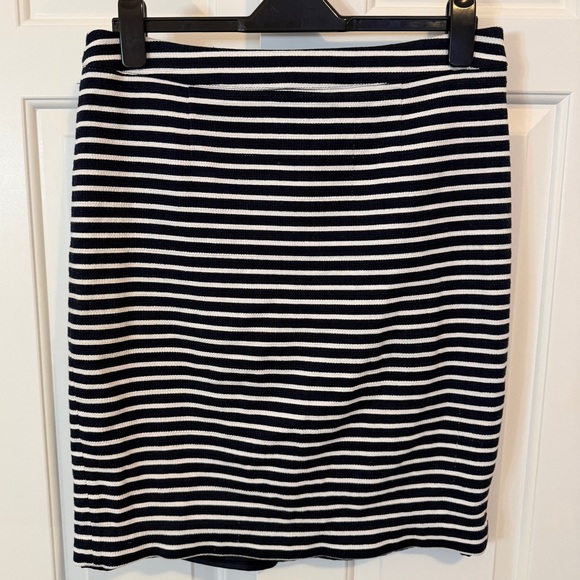 Boden - Navy & White Striped Skirt - US 10 - Fully Lined - Picture 4 of 5